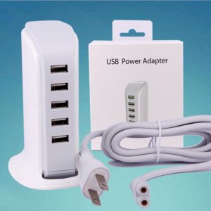 30W USB power adapter 5 usb ports