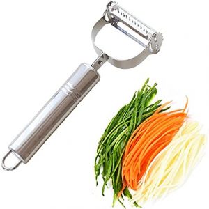 Julienne Peeler with Stainless Steel Double Grater Vegetable Peeler