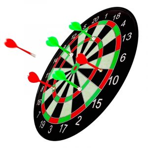 Magnetic Plastic Dart Board Game Set with 6 Darts
