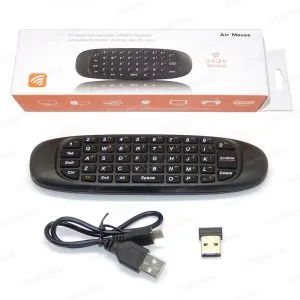 Air Mouse 2.4G Mini Wireless English Keyboard With Rechargeable Remote Control for PC Android TV Box Projector
